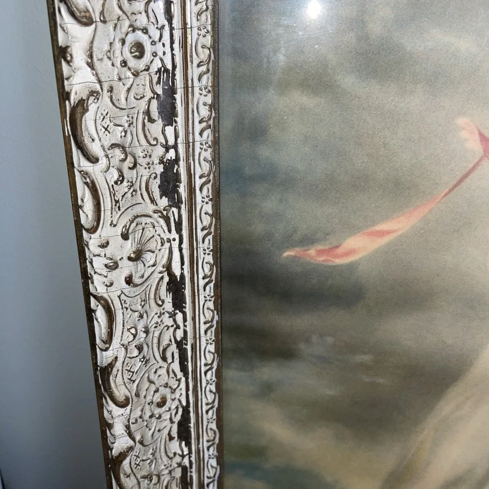 Vintage Pinkie Framed Print Wood Frame 1979 Beautiful 20 X 24‎
